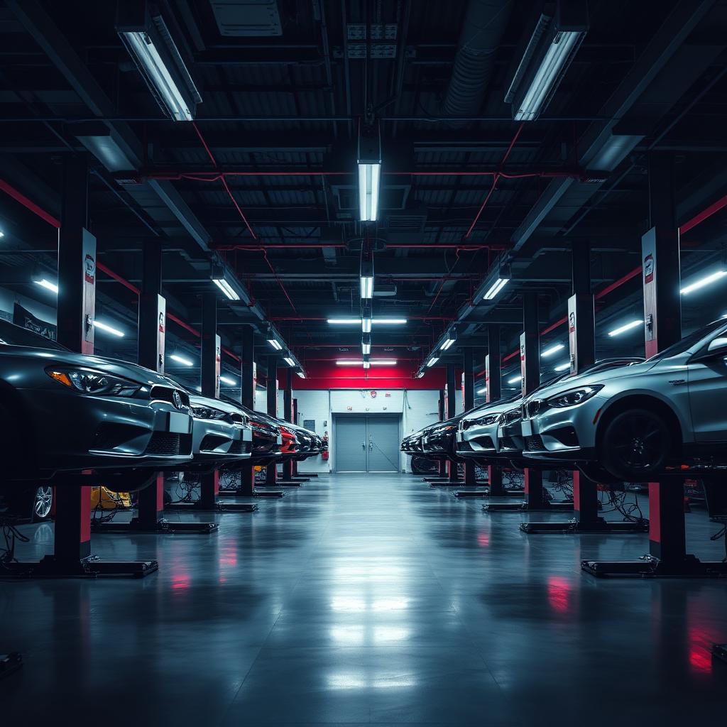 Interior da oficina Bitello Car